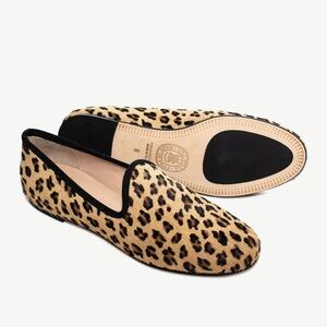 Del Toro Pony Hair Cheetah Print Slip On Loafers Womens Gorgeous!